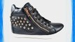 LADIES ZIPPER STUDDED HI TOP CASUAL LACE UP ANKLE TRAINERS SHOES FOR WOMENS UK SIZES 3 4 5
