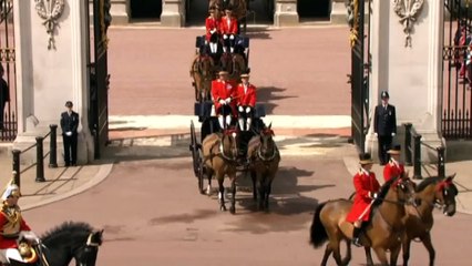 Kate at Trooping the Colour - Duchess of Cambridge's last public appearance before giving birth