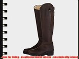 HKM Ladies Country 'Artic' Leather Horse Riding Yard Boots Length Standard Width (Brown Euro