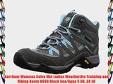 Karrimor Womens Solva Mid Ladies Weathertite Trekking and Hiking Boots K693 Black Sea/Aqua