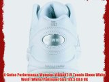 K-Swiss Performance Womens VIBRANT IV Tennis Shoes White Wei? (White/Platinum) Size: 39.5 EU6