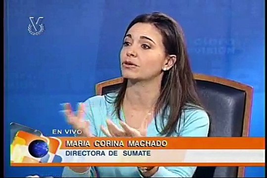 MARIA CORINA MACHADO EN VENEVISION - PRIMARIAS ARAGUA