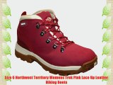 Size 6 Northwest Territory Womens Trek Pink Lace Up Leather Hiking Boots