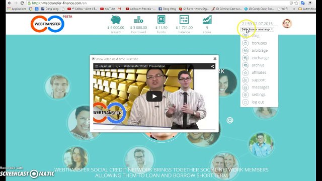 [ FRANCAIS ] WEBTRANSFER FINANCE TUTORIEL 9 - COMMENT CHANGER DE LANGUE ( RUSSE ANGLAIS FRANCAIS )