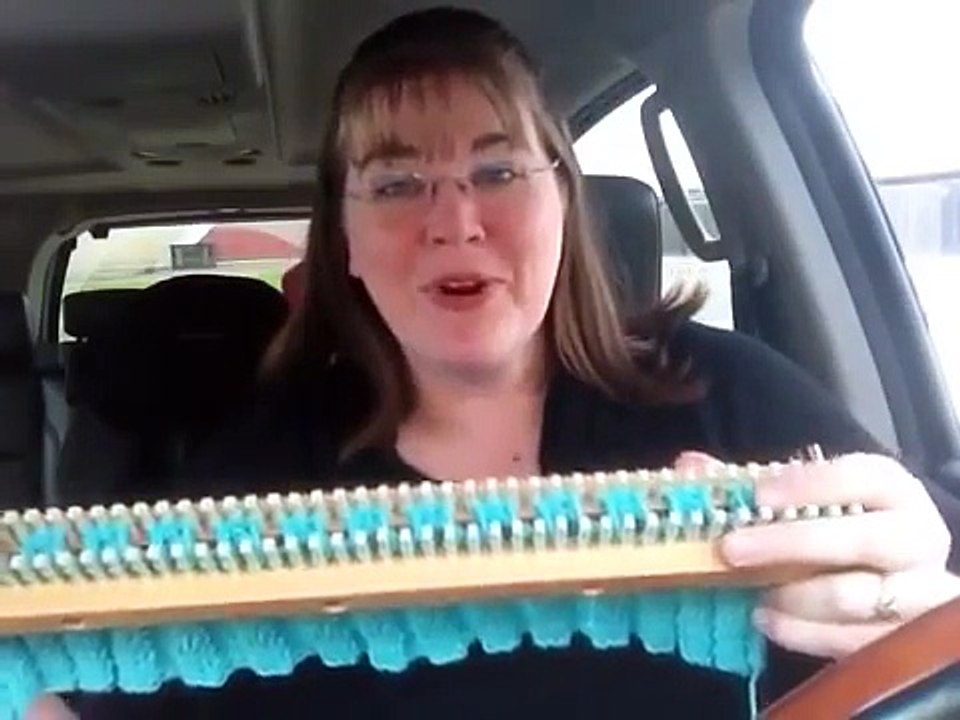 Loom Vlog on Triple Knit Stitch and Baby Blankets on All-n-One