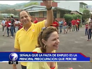 Luis Guillermo Solís intensifica su trabajo casa por casa para dar a conocer su propuesta