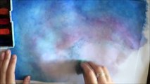 Night Sky Speed Painting (Mixed media)