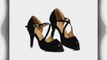 Minitoo Ladies Stiletto High Heel Black Suede Party Evening Wedding Sandals Modern Dance Shoes