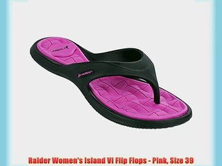Raider Women's Island VI Flip Flops - Pink Size 39