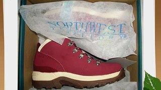 Size 6 Northwest Territory Womens Trek Dark Red Lace Up Leather Hiking Boots. Bnib