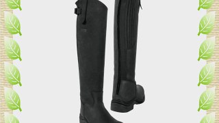 Toggi Calgary Long Leather Riding Boot With Full Zip Standard Leg Fitting In Black Size: 6