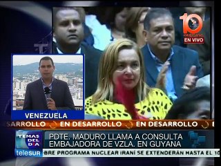 Llama Maduro a consulta al embajador de Venezuela en Guyana