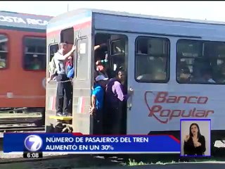 Usuarios del tren han aumentado 30% en los últimos días