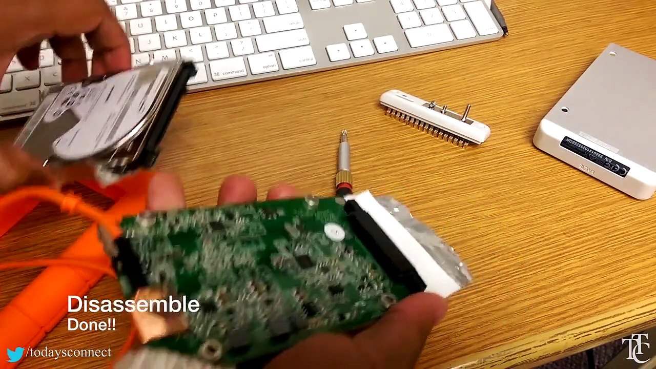 LACIE 2TB USB 3.0 Thunderbolt Drive DISASSEMBLE / SSD SWAP