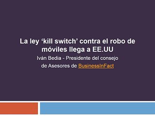 La ley ‘kill switch’ contra el robo de móviles llega a EE.UU