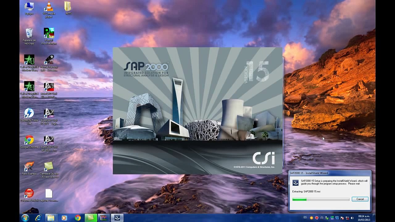 Descargar SAP 2000 V15, activacion e instalacion.