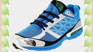 The North Face Single-Track Hayasa Running Shoes-Men's-Ace Blue Triumph Green-M: US 9 / UK