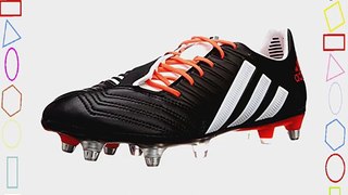 Predator Incurza XT SG Rugby Boots Black/White/Solar Red - size 10.5