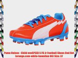 Puma Unisex - Child evoSPEED 5 FG Jr Football Shoes Red Rot (orange.com-white-hawaiian 06)