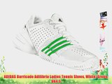 ADIDAS Barricade Adilibria Ladies Tennis Shoes White/Green UK4.5