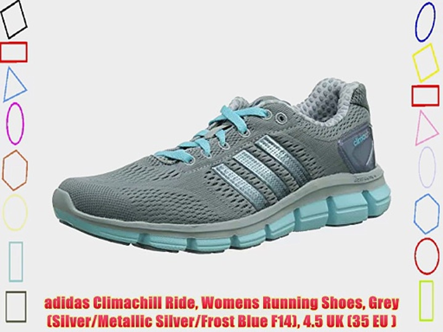 adidas Climachill Ride Womens Running Shoes Grey (Silver/Metallic  Silver/Frost Blue F14) 4.5 - video Dailymotion