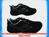 Size 4 Women's Alvord Gola Active Black/grey Lace Up Running Fitness Trainers