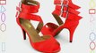 Abby Q-6110 Womens Latin Cha-cha Tango Ballroom Party 4 Inch Heel Dance Shoes UK Size1.5