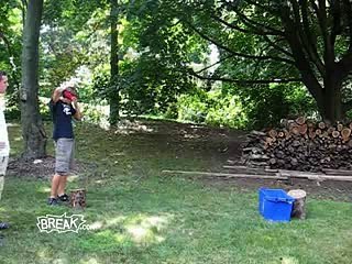 Blindfolded Nutshot Prank