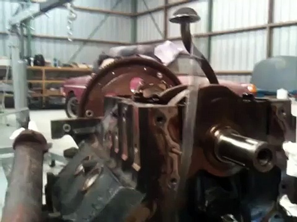 Spinning the balance shaft.