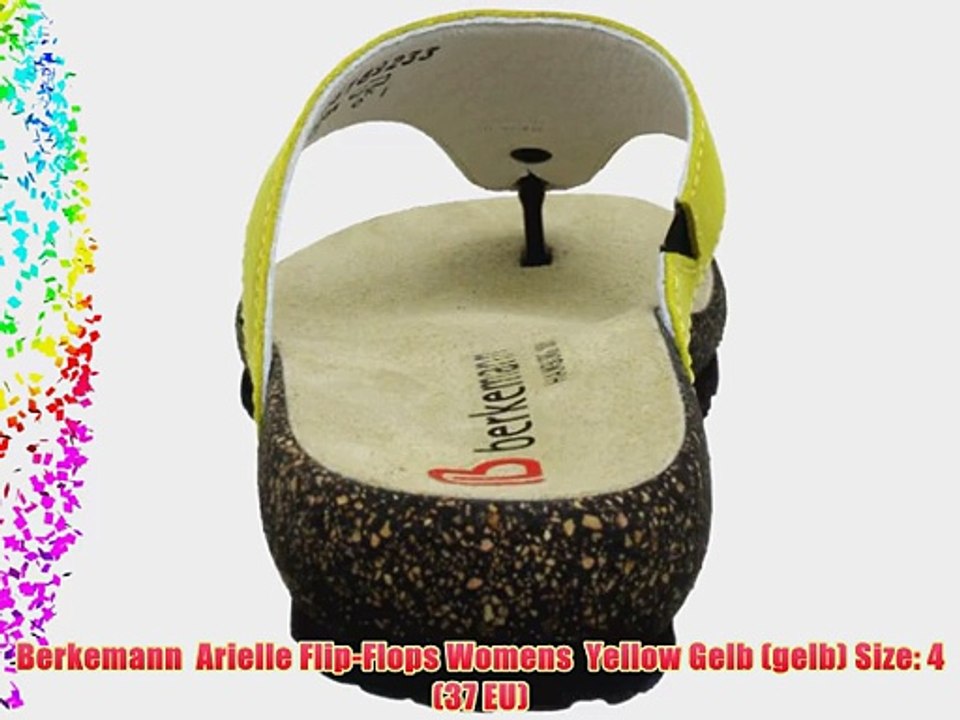 Berkemann  Arielle Flip-Flops Womens  Yellow Gelb (gelb) Size: 4 (37 EU)