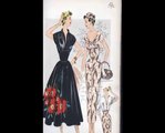 Vintage Fashion Show 1958 Patterns Models Figurini di Moda