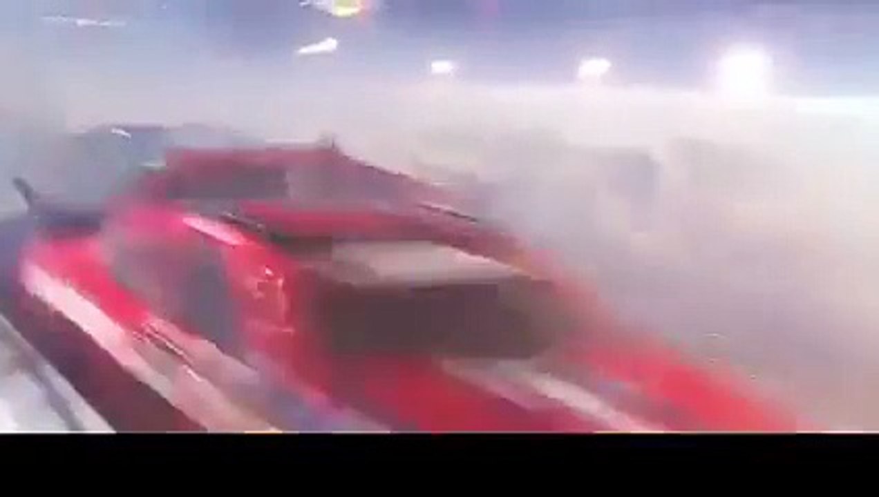 امریکا میں کار ریس کے دوران حادثے کا خوفناک منظر