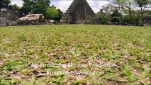 UAV Aerial footage of Mayan Pyramids at Tikal, Guatamala