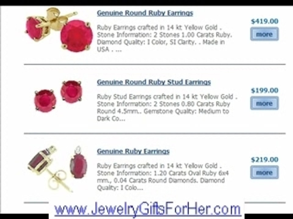 Awesome Ruby Earrings