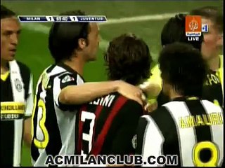 Maldini and Chiellini's little scuffle.