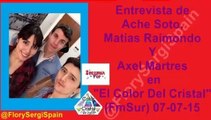 Entrevista de Ache, Matias, Axel (Sintonia Pop) en 