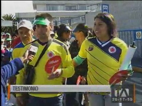Fieles de otros países llegaron a Quito para ver al Papa