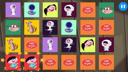 Earth To Luna Space Scramble Cartoon Animation Sprout PBS Kids Game Play Walkthrough