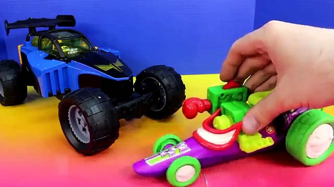 Fisher Price DC Super Friends Hero World Transforming Batmobile With Joker Funny Car Toy Story