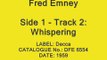 Fred Emney - If I Should Cry Over You / Whispering / The One I Love / Roses of Picardy (1959)