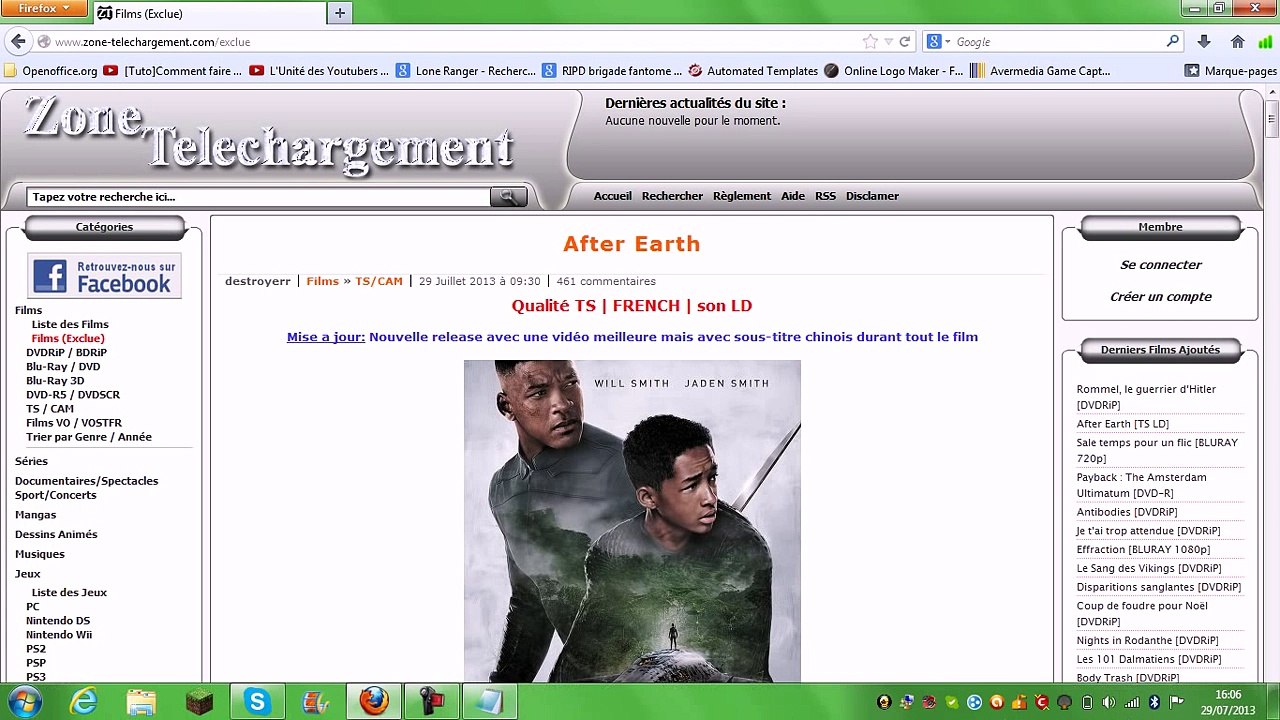 [TUTO] Comment télécharger un film gratuit sans logiciel.