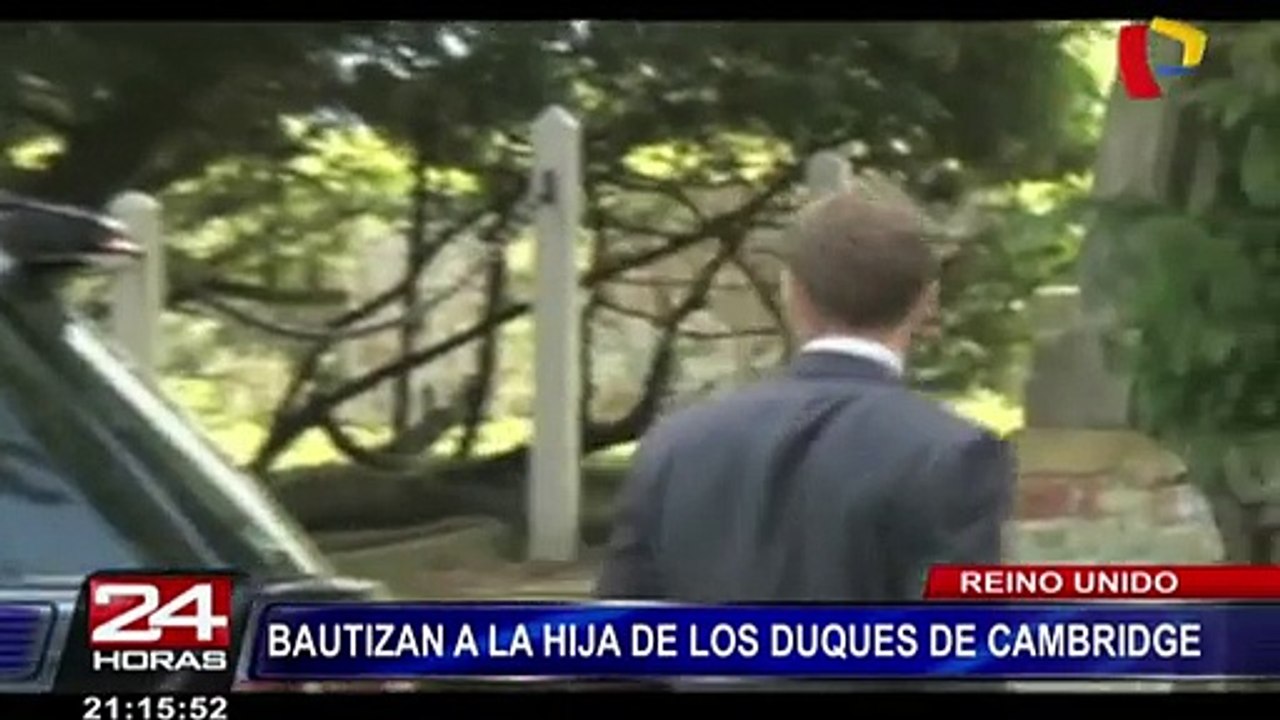 Reino Unido: duques de Cambridge celebraron bautizo de princesa Charlotte