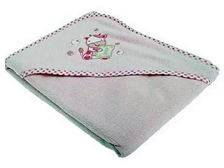 Baby Boys/Girls Cute Bubble Cow Hooded Bathrobe Bath Towel (