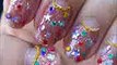 Christmas Nail Art Tutorial   Christmas Lights xmas Holiday Glitter Rhinestone nail Design