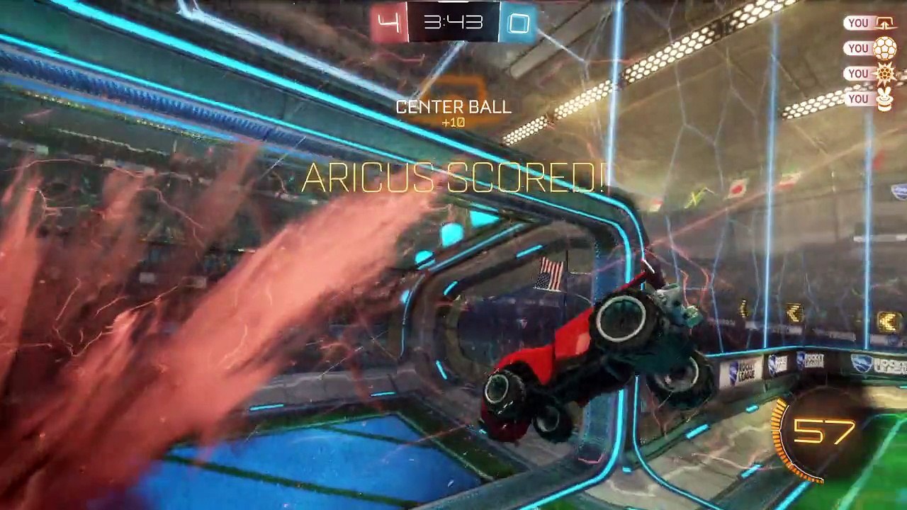 Rocking it in Rocket league