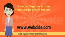 Reputation Repair & Management Tutorial by Webcide.com Online Reputation Management