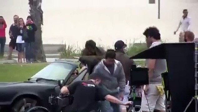 David Duchovny filming Californication