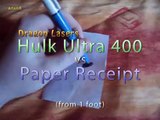 Hulk Ultra 400 vs a Paper Receipt