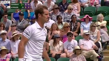 Moment insolite à Wimbledon : Nick Kyrgios demande à Richard Gasquet si il peut changer de chaussettes