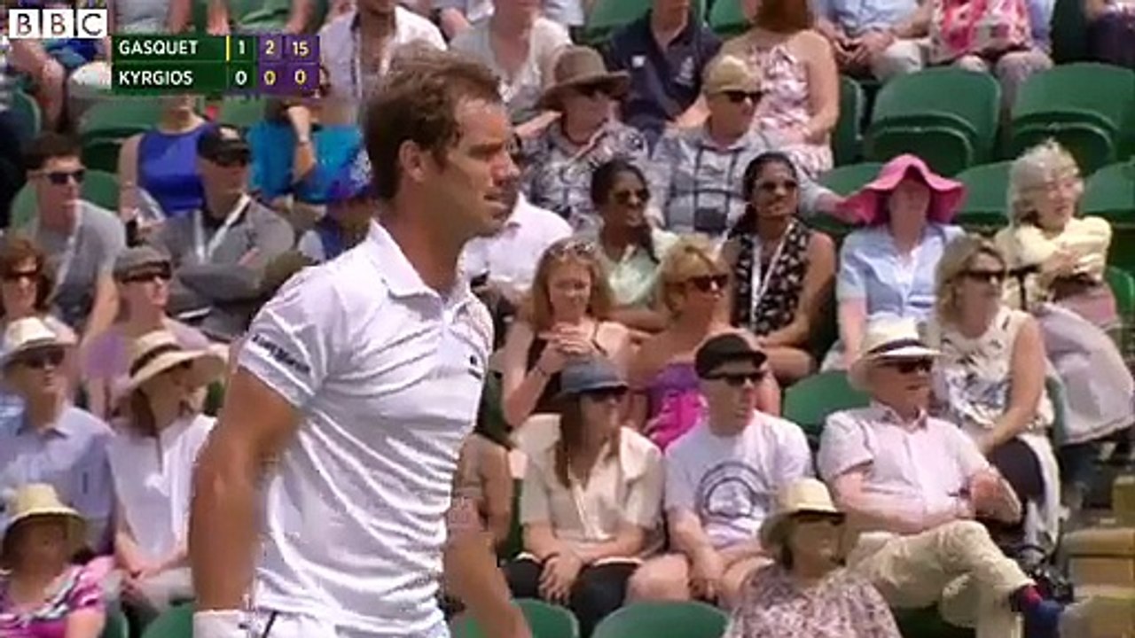 Moment insolite à Wimbledon : Nick Kyrgios demande à Richard Gasquet si il peut changer de chaussettes